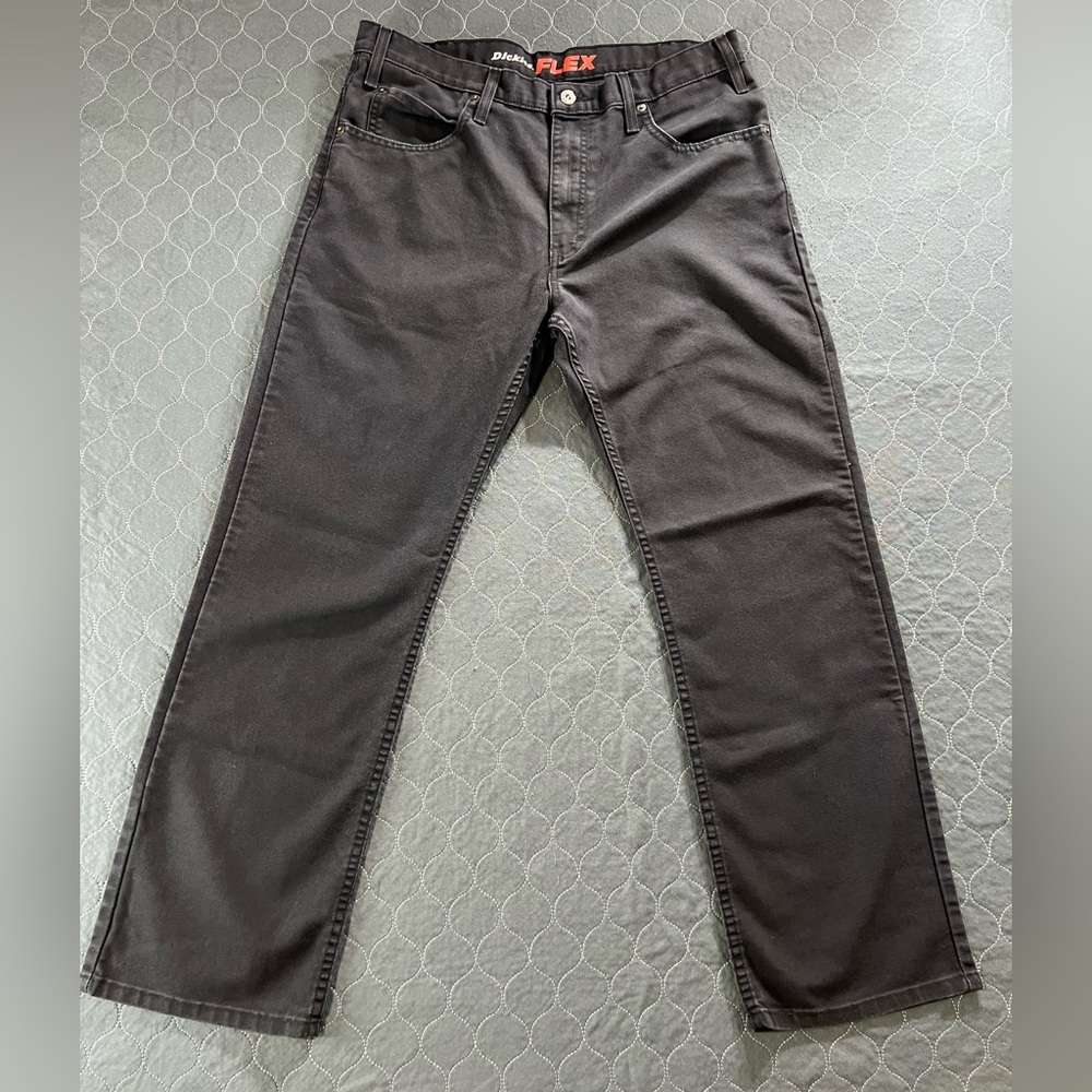 Dickies Flex Black Straight Fit Regular Men's Jeans 34x30